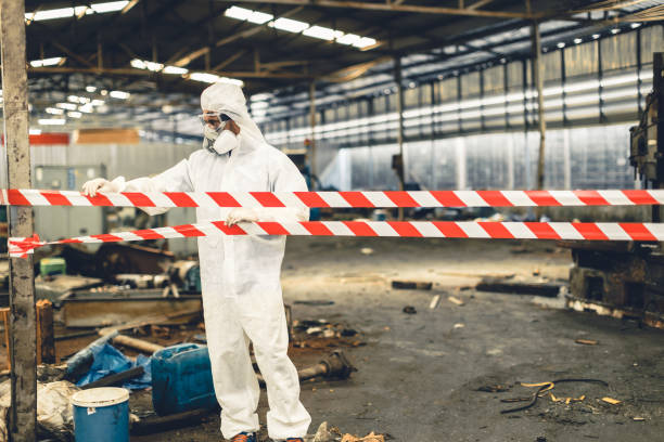 Professional Drug Lab Cleanup technician working in West Yarmouth, MA